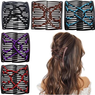 OEM Spazzola Magica Elastica Monopezzo - Fermaglio Elastico Regolabile, Adatto A Donne E Ragazze - Acconciatura Senza Cuciture - Stile Chignon Retrò - Adatto A Capelli Ricci, Spessi E Mossi, Può Essere Ut OEM Spazzola Magica Elastica Monopezzo - Fermaglio Elastico Regolabile, Adatto A Donne E Ragazze - Acconciatura Senza Cuciture - Stile Chignon Retrò - Adatto A Capelli Ricci, Spessi E Mossi, Può Essere Ut