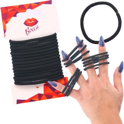 OEM Elastici Per Capelli Bocca Beauty, 15 Pezzi, Neri OEM Elastici Per Capelli Bocca Beauty, 15 Pezzi, Neri