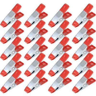KEEMOTE 20 Pezzi Di Morsetti A Molla In Metallo, Pinzette Per Modellismo, Morsetti A Molla In Metallo, Supporto Per Mollette Da Bucato Per Teloni, Campeggio, Teloni, Lavorazione Del Legno, Strumento Di Modell KEEMOTE 20 Pezzi Di Morsetti A Molla In Metallo, Pinzette Per Modellismo, Morsetti A Molla In Metallo, Supporto Per Mollette Da Bucato Per Teloni, Campeggio, Teloni, Lavorazione Del Legno, Strumento Di Modell