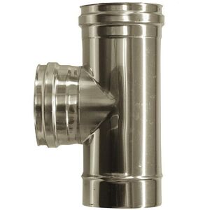 MBM Canna Fumaria Parete Doppia Coibentata Inox Raccordo T 90 Dn 300/350 MBM Canna Fumaria Parete Doppia Coibentata Inox Raccordo T 90 Dn 300/350