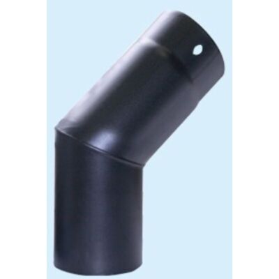 ALA - Gomito In Acciaio Pesante Smaltato Porcellanato Aeternum Top Nero 45 Cm.16 ALA - Gomito In Acciaio Pesante Smaltato Porcellanato Aeternum Top Nero 45 Cm.16