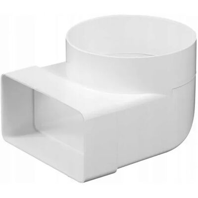 AWENTA Gomito Di Collegamento A 90 Gradi 60x120mm Fi 103mm Bianco Kp120-23 AWENTA Gomito Di Collegamento A 90 Gradi 60x120mm Fi 103mm Bianco Kp120-23