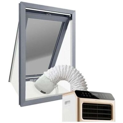 SCORPIO Guarnizione Per Finestre Per Condizionatori, Kit Universale Portatile Per La Sigillatura Di Finestre, 190 Cm, Con Cerniera E Chiusure Adesive SCORPIO Guarnizione Per Finestre Per Condizionatori, Kit Universale Portatile Per La Sigillatura Di Finestre, 190 Cm, Con Cerniera E Chiusure Adesive