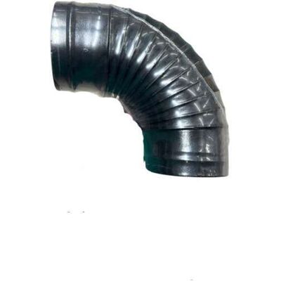 SMALBO Gomito Smaltato 90° - Nero Opaco - Ø 10 Cm SMALBO Gomito Smaltato 90° - Nero Opaco - Ø 10 Cm