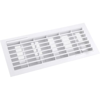 NICOLL Griglia Di Ventilazione Interna, Chiusura Rettangolare 254x108 Mm Con Zanzariera, Bianca NICOLL Griglia Di Ventilazione Interna, Chiusura Rettangolare 254x108 Mm Con Zanzariera, Bianca