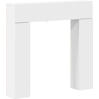 VIDAXL Cornice Per Camino Bianco 102 X 18 X 100,5 Cm VIDAXL Cornice Per Camino Bianco 102 X 18 X 100,5 Cm