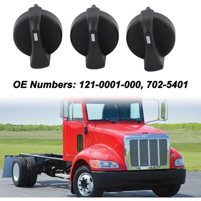 OEM Pulsanti Di Controllo Ventilatore Aria Condizionata Peterbilt 121-0001-000 - Lotto Da 3 Pezzi Neri OEM Pulsanti Di Controllo Ventilatore Aria Condizionata Peterbilt 121-0001-000 - Lotto Da 3 Pezzi Neri