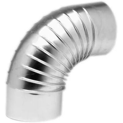 TEN - gomito plissettato 90° alluminio D83 - Elbow duct fitting TEN - gomito plissettato 90° alluminio D83 - Elbow duct fitting