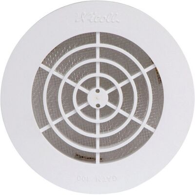 Nicoll - Grille ronde moustiquaire - White - Ø160 - Grille Nicoll - Grille ronde moustiquaire - White - Ø160 - Grille