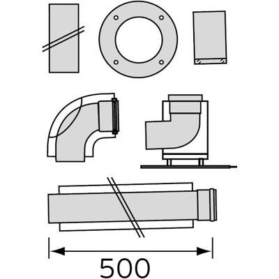 Vaillant - 303920 - 60/100 - Connettore concentrico Vaillant - 303920 - 60/100 - Connettore concentrico