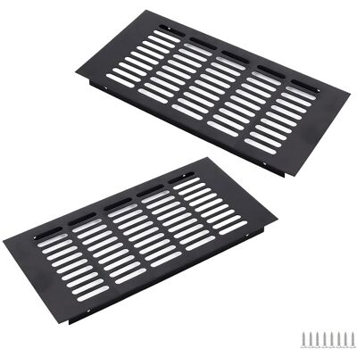 OEM Griglia Di Ventilazione Quadrata In Alluminio, 300 X 150 Mm, Nera, Per Armadi, Camere Da Letto E Porte. OEM Griglia Di Ventilazione Quadrata In Alluminio, 300 X 150 Mm, Nera, Per Armadi, Camere Da Letto E Porte.
