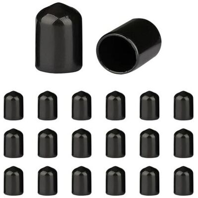 SCORPIO Tappi Di Protezione Per Filettature - Confezione Da 200 Tappi Rotondi In Gomma Pvc, Copertura In Gomma, Coprivite Nero, Per Tubi Rotondi (profondità Approssimativa: 20,6 Mm, Diametro Interno: 12 Mm) SCORPIO Tappi Di Protezione Per Filettature - Confezione Da 200 Tappi Rotondi In Gomma Pvc, Copertura In Gomma, Coprivite Nero, Per Tubi Rotondi (profondità Approssimativa: 20,6 Mm, Diametro Interno: 12 Mm)