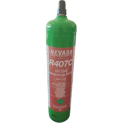 UNIVERSALE Bombola Gas Refrigerante R407 Da 1 Lt Kg Climatizzatori Made In Italy Nevada UNIVERSALE Bombola Gas Refrigerante R407 Da 1 Lt Kg Climatizzatori Made In Italy Nevada