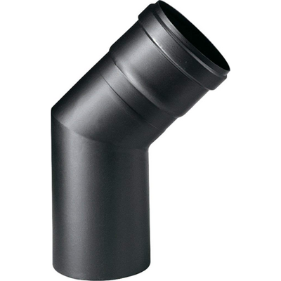 SMALBO Gomito Pellets Mm.1 Nero Opaco 45 Gradi Diametro Cm. 8 SMALBO Gomito Pellets Mm.1 Nero Opaco 45 Gradi Diametro Cm. 8
