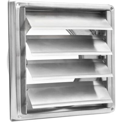 ABYSSE Griglia Di Ventilazione Con Valvola Di Non Ritorno In Acciaio Inox Da 150 Mm Con Lamelle Mobili, Resistente Alle Intemperie, Griglia Di Ventilazione In Acciaio Inox Con ABYSSE Griglia Di Ventilazione Con Valvola Di Non Ritorno In Acciaio Inox Da 150 Mm Con Lamelle Mobili, Resistente Alle Intemperie, Griglia Di Ventilazione In Acciaio Inox Con