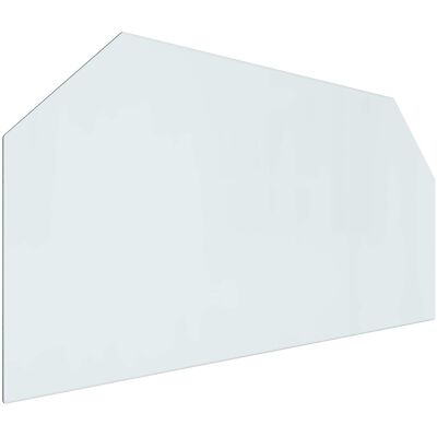 VIDAXL Piastra In Vetro Per Camino Trasparente 120 X 60 Cm Vetro VIDAXL Piastra In Vetro Per Camino Trasparente 120 X 60 Cm Vetro