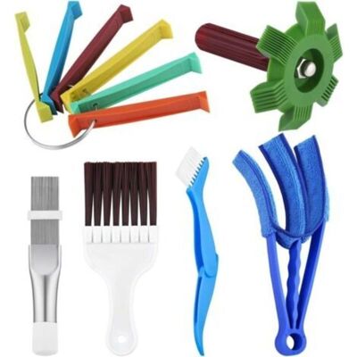 URSUS Kit Di Pulizia Per Alette Di Condizionamento Dell'aria Da 6 Pezzi Fcr6 Con Pettine Per La Pulizia Dell'uscita Dell'aria Del Condensatore, Kit Di Riparazione E Pulizia Per Evaporatore E Raffreddatore. URSUS Kit Di Pulizia Per Alette Di Condizionamento Dell'aria Da 6 Pezzi Fcr6 Con Pettine Per La Pulizia Dell'uscita Dell'aria Del Condensatore, Kit Di Riparazione E Pulizia Per Evaporatore E Raffreddatore.