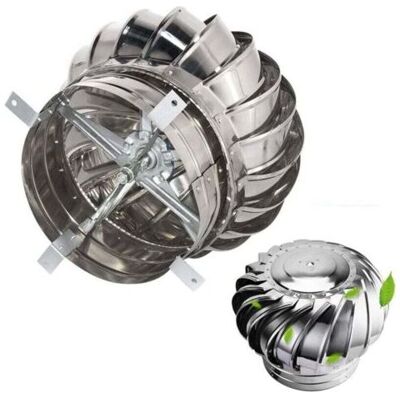 SCORPIO Canna Fumaria Rotante Robusta E Durevole Per Turbine Eoliche, Comignolo Per Turbina Eolica, Comignolo Rotante Anticaduta, Sistema Di Ventilazione Per Tetti Di Stabilimenti Agricoli, Ø 160 Mm SCORPIO Canna Fumaria Rotante Robusta E Durevole Per Turbine Eoliche, Comignolo Per Turbina Eolica, Comignolo Rotante Anticaduta, Sistema Di Ventilazione Per Tetti Di Stabilimenti Agricoli, Ø 160 Mm