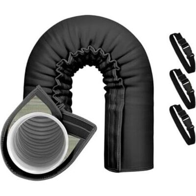 ABYSSE Protezione Portatile Per Tubi Del Condizionatore D'Aria – Isolamento Per Tubi Del Condizionatore D'Aria – Manicotto Isolante Regolabile A 3 Strati Per Uso Interno Ed Esterno – Diametri Di 13 Cm E 15 C ABYSSE Protezione Portatile Per Tubi Del Condizionatore D'Aria – Isolamento Per Tubi Del Condizionatore D'Aria – Manicotto Isolante Regolabile A 3 Strati Per Uso Interno Ed Esterno – Diametri Di 13 Cm E 15 C