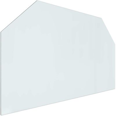 VIDAXL Piastra In Vetro Per Camino Trasparente 100 X 60 Cm Vetro VIDAXL Piastra In Vetro Per Camino Trasparente 100 X 60 Cm Vetro