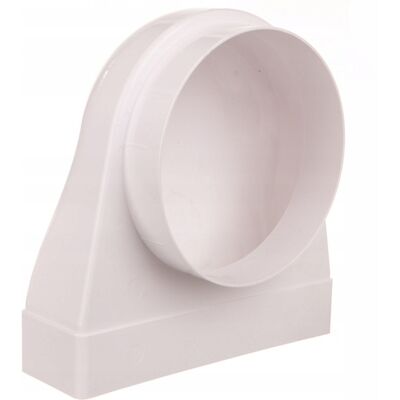 AWENTA Gomito Di Collegamento A 90 Gradi 60x204mm Fi 150mm Bianco Kp204-23/150 AWENTA Gomito Di Collegamento A 90 Gradi 60x204mm Fi 150mm Bianco Kp204-23/150