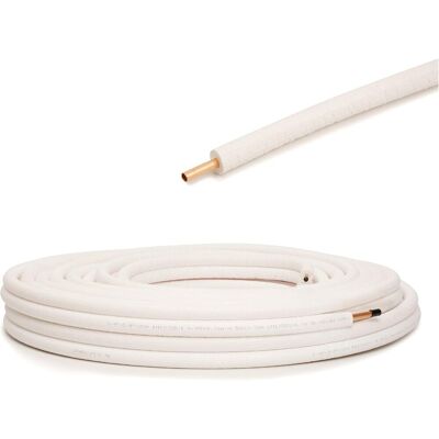 GENERICO Tubo Rame Isolato Impianto Climatizzazione, Sistemi Raffreddamento, 5/8'', Diametro 1, Bianco, 1 Metro GENERICO Tubo Rame Isolato Impianto Climatizzazione, Sistemi Raffreddamento, 5/8'', Diametro 1, Bianco, 1 Metro