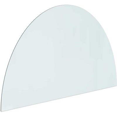 VIDAXL Piastra In Vetro Per Camino Trasparente 1000 X 600 Mm Vetro VIDAXL Piastra In Vetro Per Camino Trasparente 1000 X 600 Mm Vetro