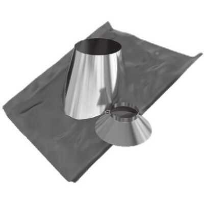 TEN - 205153 Scossalina In Acciaio Inox Da 5° A 30° Con Collare D153mm TEN - 205153 Scossalina In Acciaio Inox Da 5° A 30° Con Collare D153mm