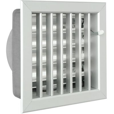 GCSIAL Griglia di Ventilazione - Camino, 180x180 mm, Alluminio GCSIAL Griglia di Ventilazione - Camino, 180x180 mm, Alluminio