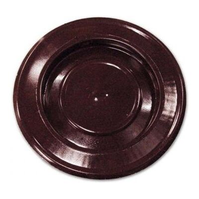 SMALBO - Rosone con Coperchio 12 cm - Marrone - Lamiera porcellanata - Rosette SMALBO - Rosone con Coperchio 12 cm - Marrone - Lamiera porcellanata - Rosette