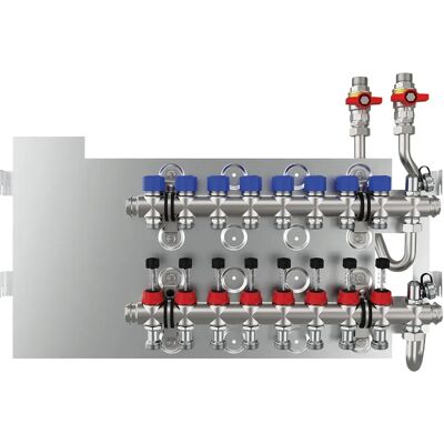 Vaillant Distributore A Pavimento Per 8 Circuiti Per Stazioni Appartamento N, H, D, 8000014427 Vaillant Distributore A Pavimento Per 8 Circuiti Per Stazioni Appartamento N, H, D, 8000014427
