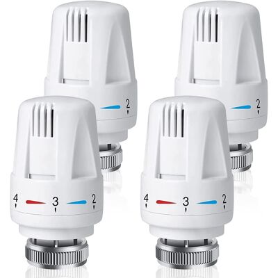 OEM Set Di 4 Valvole Termostatiche Per Radiatore, Testa Termostatica Per Radiatore M30 X 1,5, Valvola Termostatica Per Radiatore Per Casa E Ufficio, Sostituzione Del Termostato Del Radiatore OEM Set Di 4 Valvole Termostatiche Per Radiatore, Testa Termostatica Per Radiatore M30 X 1,5, Valvola Termostatica Per Radiatore Per Casa E Ufficio, Sostituzione Del Termostato Del Radiatore