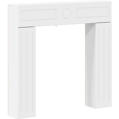VIDAXL Cornice Per Camino Bianco 102 X 18 X 100,5 Cm VIDAXL Cornice Per Camino Bianco 102 X 18 X 100,5 Cm