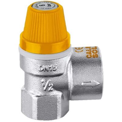 Valvola di sicurezza in ottone Caleffi - 2,5-10 bar - 1/2" F x 3/4" F - Impianto Solare Valvola di sicurezza in ottone Caleffi - 2,5-10 bar - 1/2" F x 3/4" F - Impianto Solare