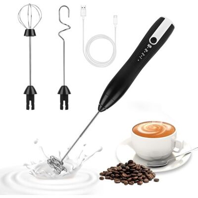 OEM Montalatte Elettrico Ricaricabile Tramite Usb Con 3 Testine, Mini Frusta Con 3 Velocità Regolabili, Frusta Elettrica Per Uova Per Caffè, Matcha, Latte Macchiato E Cappuccino. OEM Montalatte Elettrico Ricaricabile Tramite Usb Con 3 Testine, Mini Frusta Con 3 Velocità Regolabili, Frusta Elettrica Per Uova Per Caffè, Matcha, Latte Macchiato E Cappuccino.