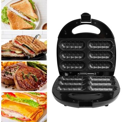 OEM Macchina Per Involtini Di Salsiccia, Macchina Antiaderente Per Corn Dog Da 850 Watt, Macchina Per Hot Dog Per 6 Spiedini Contemporaneamente, Pizzette, Torte Calde, Ecc. OEM Macchina Per Involtini Di Salsiccia, Macchina Antiaderente Per Corn Dog Da 850 Watt, Macchina Per Hot Dog Per 6 Spiedini Contemporaneamente, Pizzette, Torte Calde, Ecc.