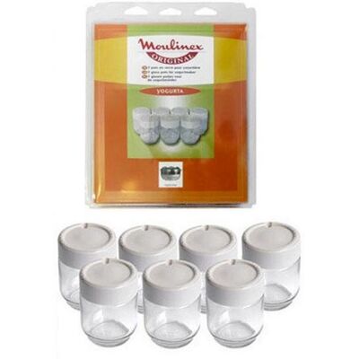 Moulinex Modello - Set di vasetti in vetro - Accessori yogurtiera e formaggiera Moulinex Modello - Set di vasetti in vetro - Accessori yogurtiera e formaggiera