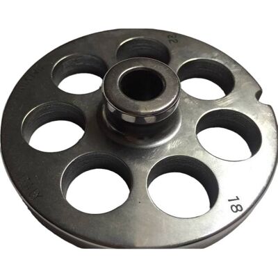 TRE SPADE Piastra Tritacarne Con Mozzo Professionale Salvinox 22 Foro 18 TRE SPADE Piastra Tritacarne Con Mozzo Professionale Salvinox 22 Foro 18