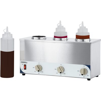 CASSELIN Scaldasalse Sauce Warmer 3 Termostato Regolabile 3 Bottiglie CASSELIN Scaldasalse Sauce Warmer 3 Termostato Regolabile 3 Bottiglie