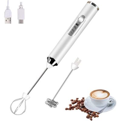 OEM Montalatte Elettrico Portatile Con 2 Tazze, Ricaricabile Tramite Usb, Con 3 Velocità, Ideale Per Preparare Latte Macchiato, Cappuccino, Cioccolata Calda E Uova (albumi). OEM Montalatte Elettrico Portatile Con 2 Tazze, Ricaricabile Tramite Usb, Con 3 Velocità, Ideale Per Preparare Latte Macchiato, Cappuccino, Cioccolata Calda E Uova (albumi).
