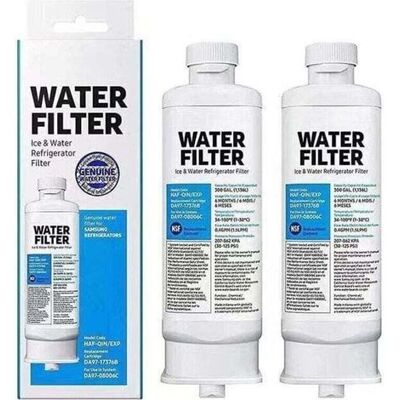 OEM Set Di 2 Filtri Acqua Compatibili Per Frigorifero Samsung Da97 17376b (haf Qin/exp), Ricambi OEM Set Di 2 Filtri Acqua Compatibili Per Frigorifero Samsung Da97 17376b (haf Qin/exp), Ricambi