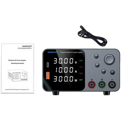OEM Alimentatore Da Laboratorio, Ricarica Tramite Usb-a E Type-c, Uscita Regolabile, Tps3010 30v 10a OEM Alimentatore Da Laboratorio, Ricarica Tramite Usb-a E Type-c, Uscita Regolabile, Tps3010 30v 10a