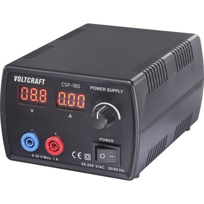 VOLTCRAFT Csp-180 Alimentatore Da Laboratorio Regolabile 0 - 30 V/dc 1 A (max.) 30 W Num. Uscite 1 X VOLTCRAFT Csp-180 Alimentatore Da Laboratorio Regolabile 0 - 30 V/dc 1 A (max.) 30 W Num. Uscite 1 X