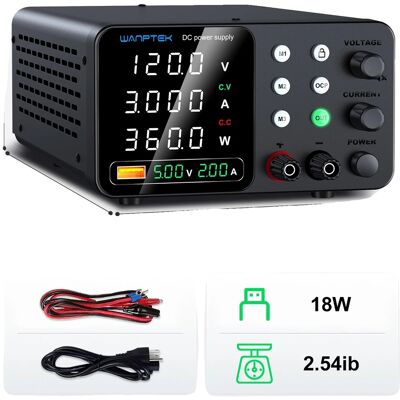 OEM Alimentatore Da Laboratorio, Uscita Regolabile, Funzioni Di Sicurezza, 120 V 3 A Tps-c1203 OEM Alimentatore Da Laboratorio, Uscita Regolabile, Funzioni Di Sicurezza, 120 V 3 A Tps-c1203