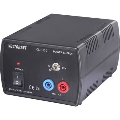 VOLTCRAFT Csp-160 Alimentatore Da Laboratorio Regolabile 6, 12 V/dc, V/dc (max.) 6 A (max.) 72 W Num. Uscite 1 X VOLTCRAFT Csp-160 Alimentatore Da Laboratorio Regolabile 6, 12 V/dc, V/dc (max.) 6 A (max.) 72 W Num. Uscite 1 X