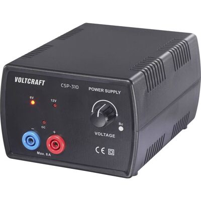VOLTCRAFT Csp-310 Alimentatore Da Laboratorio Regolabile 6, 12 V/dc, V/dc (max.) 2 - 6 A 72 W Num. Uscite 1 X VOLTCRAFT Csp-310 Alimentatore Da Laboratorio Regolabile 6, 12 V/dc, V/dc (max.) 2 - 6 A 72 W Num. Uscite 1 X