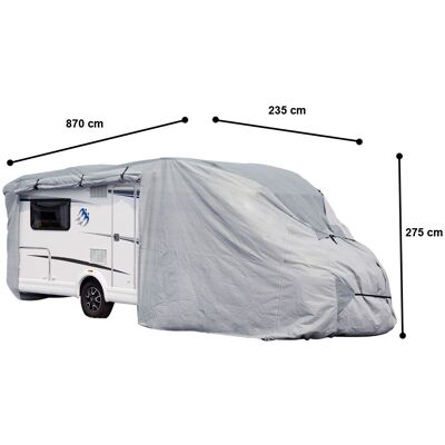 Copertura per camper Garden Pleasure - Grigio chiaro, 235x870 cm - Resistente alle intemperie Copertura per camper Garden Pleasure - Grigio chiaro, 235x870 cm - Resistente alle intemperie