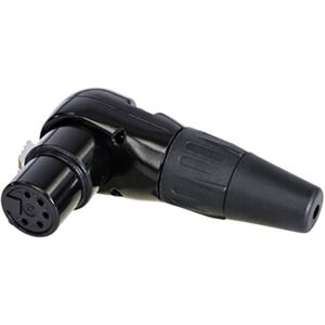 Rean RC5FR-B - Connettore XLR a 5 poli angolare - Nero Rean RC5FR-B - Connettore XLR a 5 poli angolare - Nero