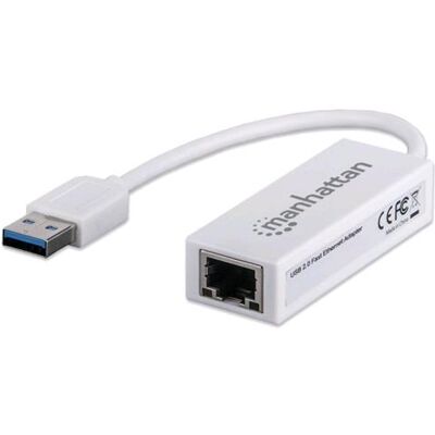 Manhattan Adattatore Usb 2.0 Con Porta Ethernet Lan 100mbps Manhattan Adattatore Usb 2.0 Con Porta Ethernet Lan 100mbps