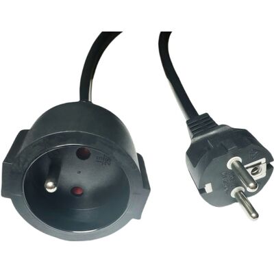 OEM Cavo Di Prolunga Microconnect Mc-pe0500frb Per Presa Europea, 5 M, Nero. OEM Cavo Di Prolunga Microconnect Mc-pe0500frb Per Presa Europea, 5 M, Nero.